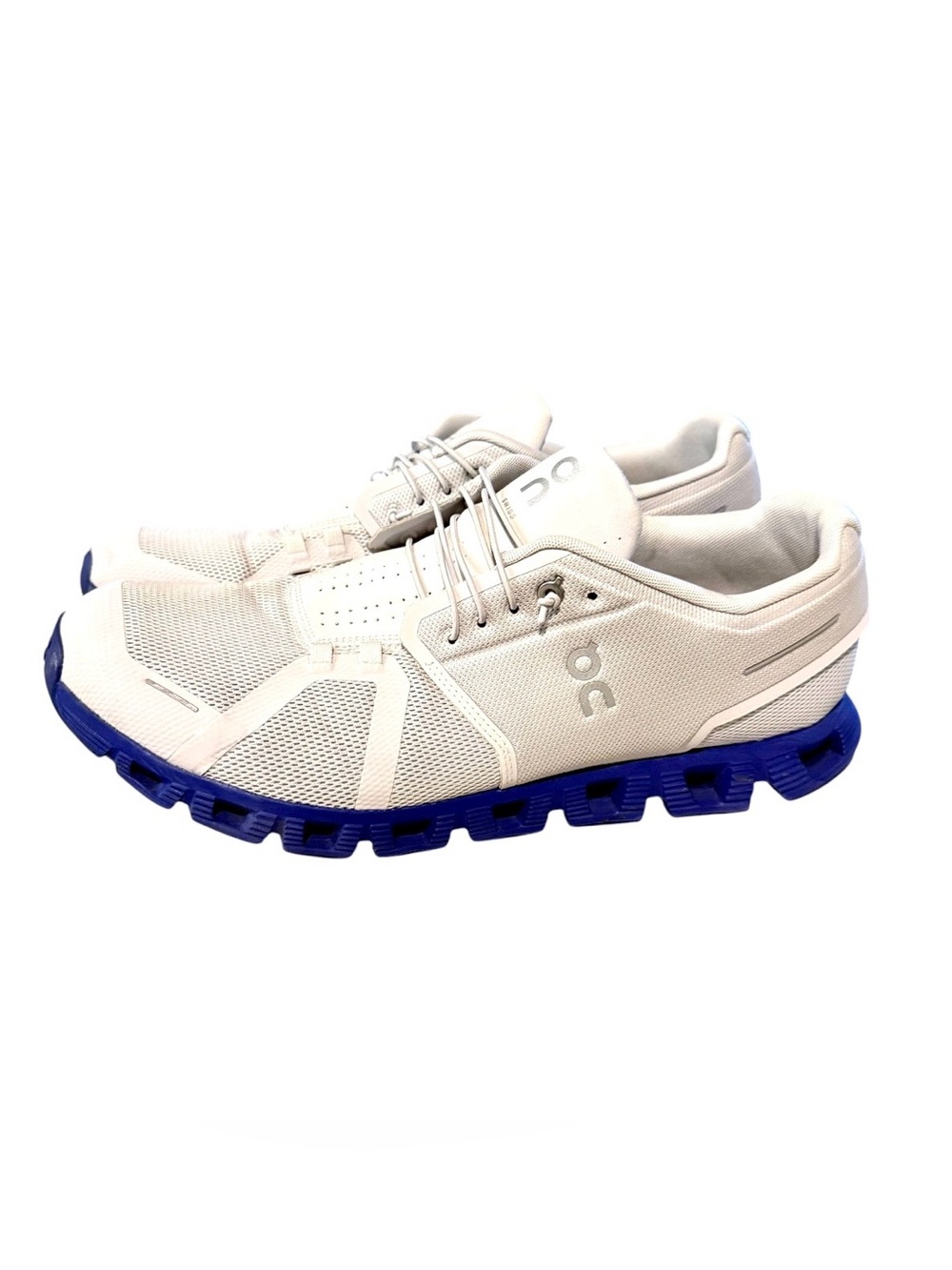 On Cloud 5 Men’s Running Sneakers Low Top Mesh Lace-Up Frost/Indigo 59-98535